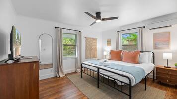 2 bedrooms, iron/ironing board, travel crib, WiFi