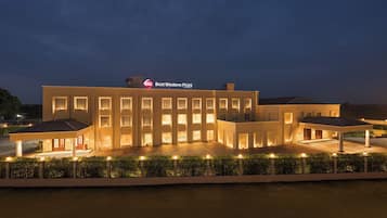 Front of property – evening/night