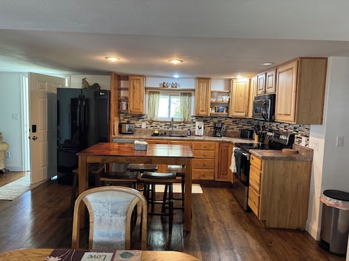 Enjoy the river from this freshly renovated home with a private boat ramp.