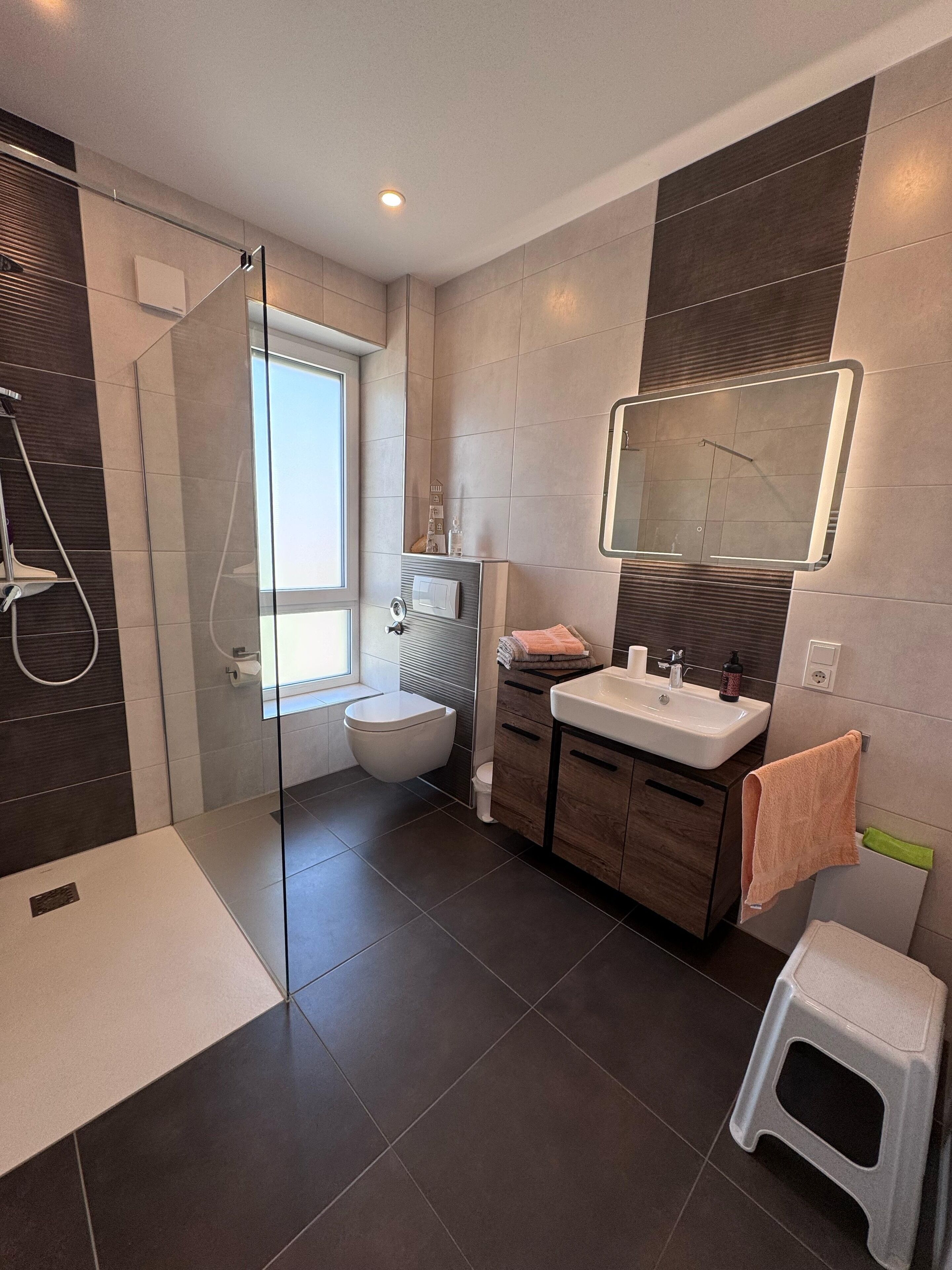 Bruser, hårtørrer, håndklæder, Toiletpapir