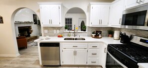 Microwave, oven, stovetop, dishwasher