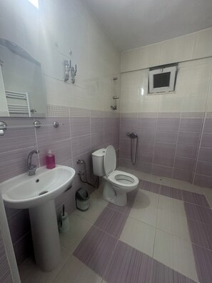 Room, 1 Double Bed | Bathroom | Shower, soap, shampoo - maldivler pansiyon (Yesilova)