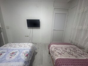 Room, 2 Single Beds | Bathroom | Shower, soap, shampoo