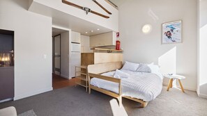 1 bedroom, iron/ironing board, bed sheets