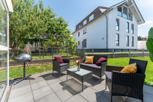 flair-Apartment Blossom | Whirlpool | BBQ | 2xParken | Terrasse | Kaffee | WLAN