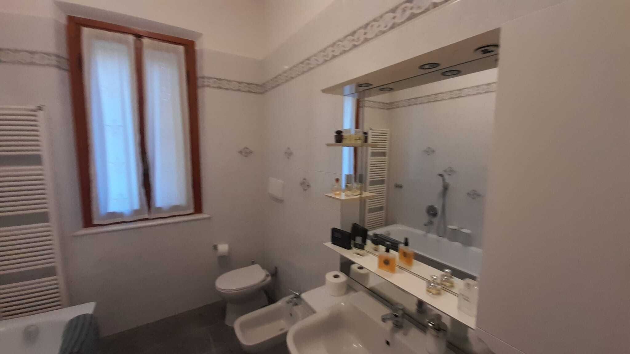 Dusche, Haartrockner, Bidet, Handtücher