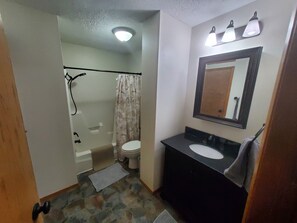Hair dryer, towels