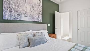 2 slaapkamers, een strijkplank/strijkijzer, wifi, beddengoed