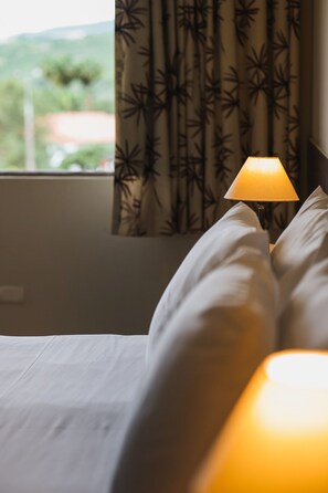 Deluxe kamer, uitzicht op tuin | Een kluis op de kamer, geluiddichte muren, gratis wifi