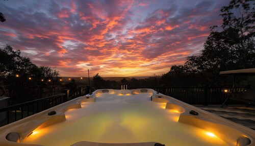 Ultimate Mountain View Retreat w/Private Heated Pool, Hot Tub, Sauna,Cold Plunge