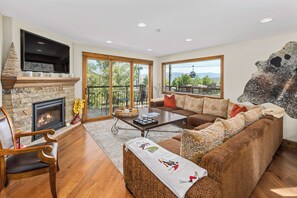 TV, fireplace, stereo