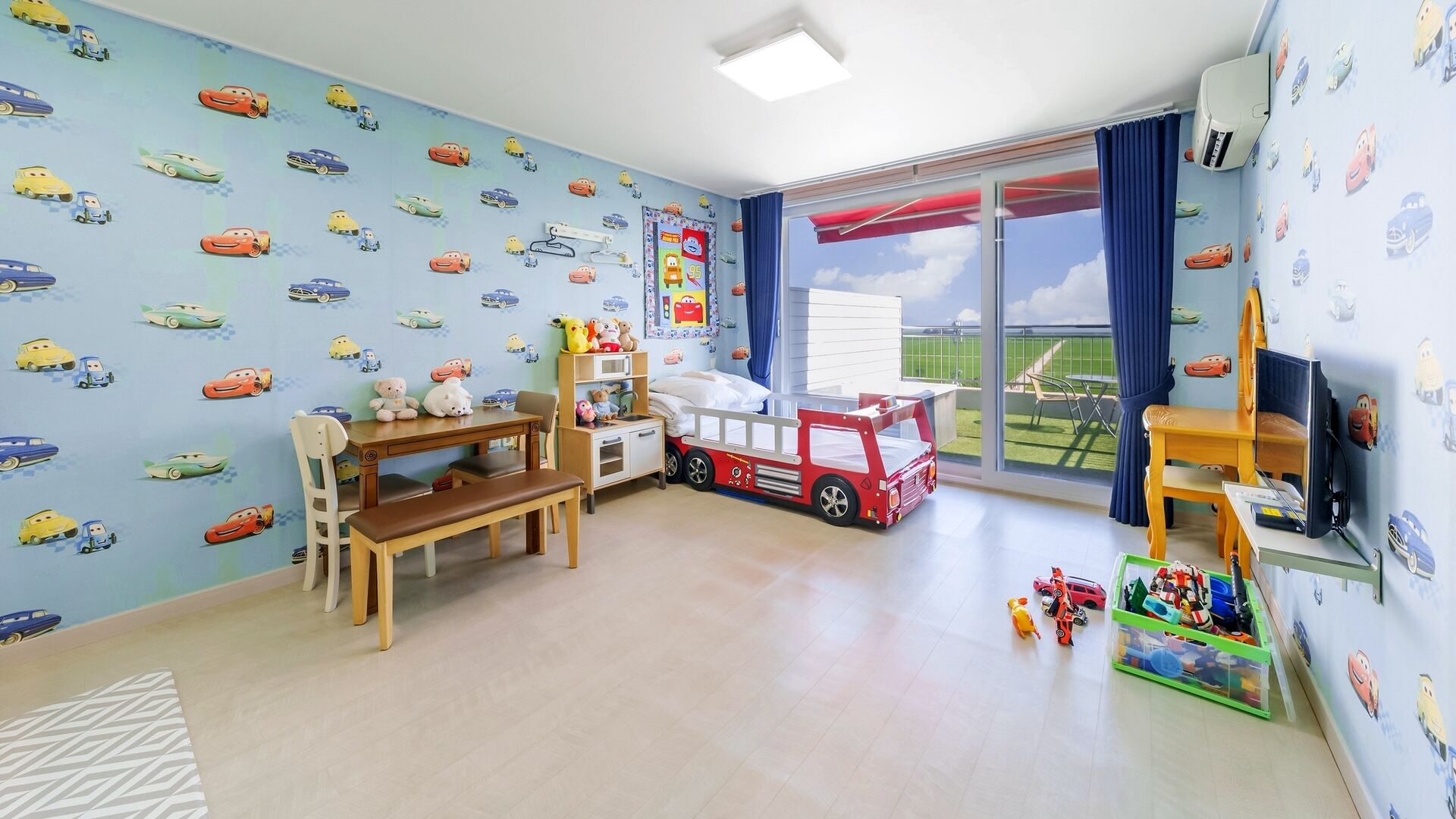 베이직룸, 침실 1개 (Terrace Room 201 – Car Kids Room) | 1 개의 침실, 무료 WiFi