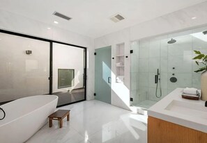 Towels, soap, toilet paper