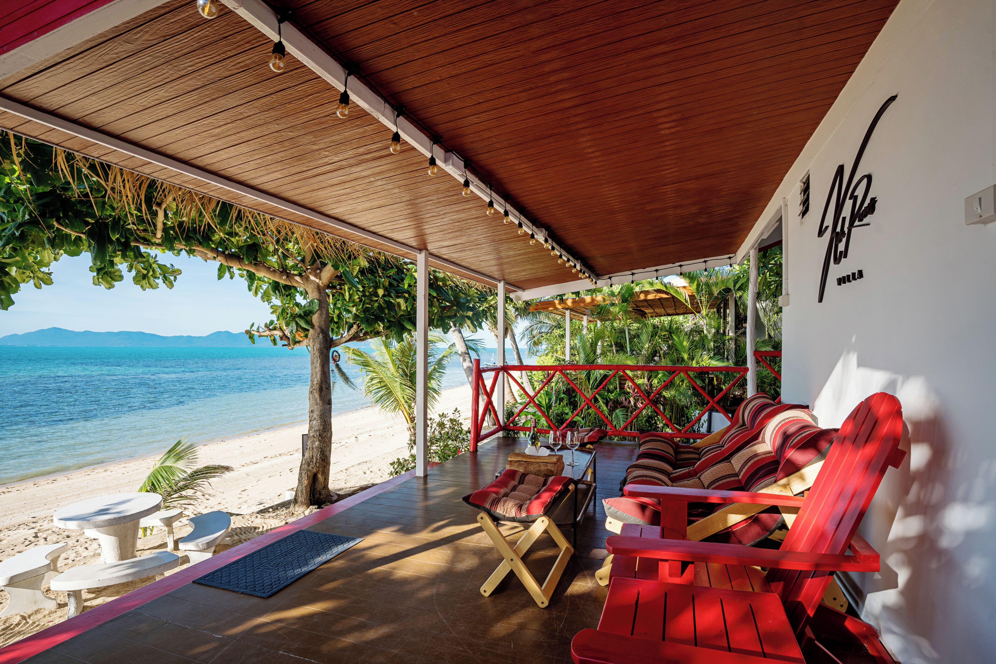 Luxury House, 2 Bedrooms, Beach View | Terrace/patio