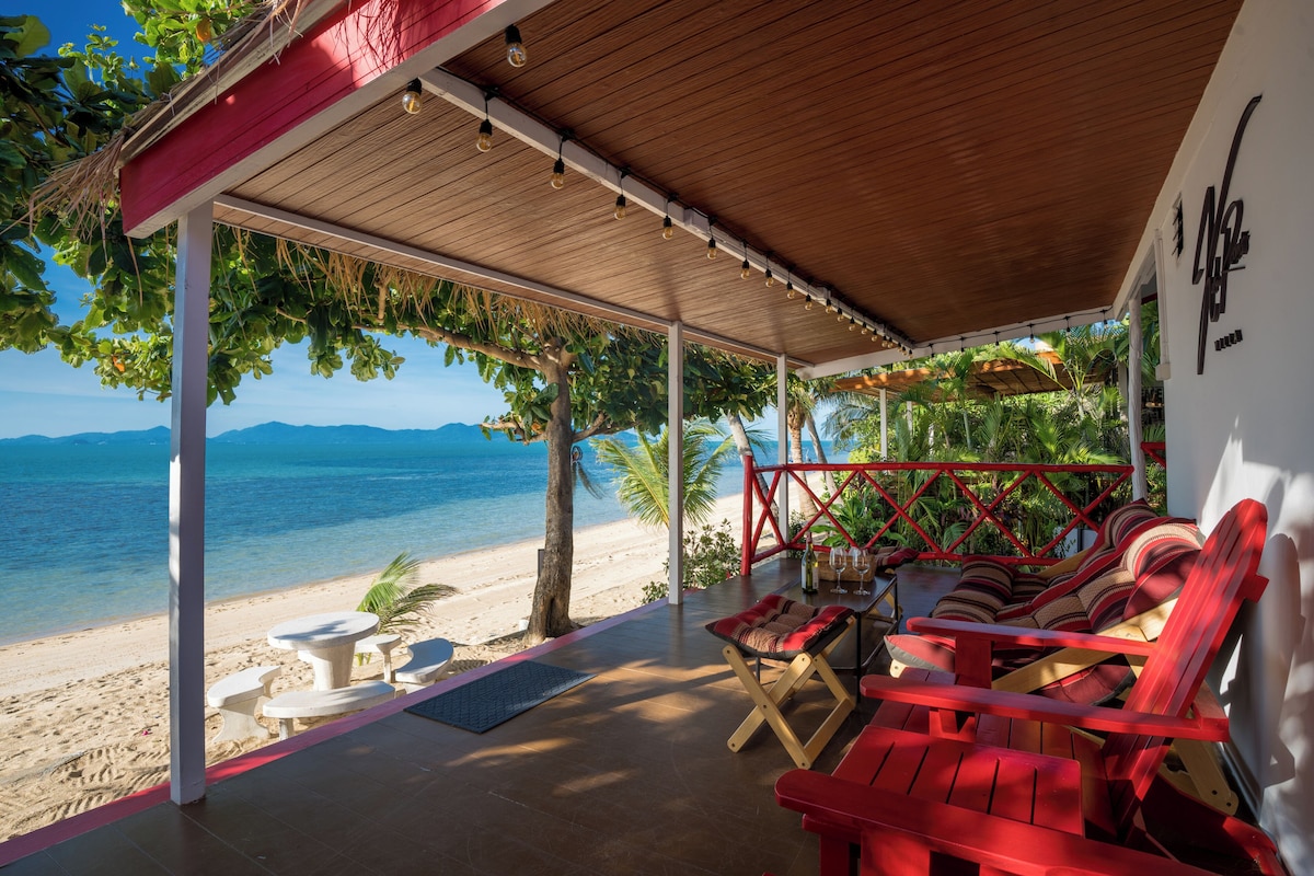 Luxury House, 2 Bedrooms, Beach View | Terrace/patio