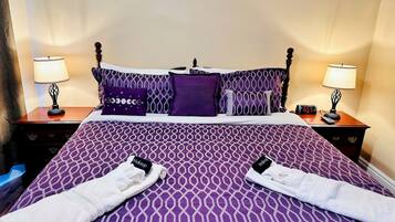 3 habitaciones, tabla de planchar con plancha, cuna de viaje y internet