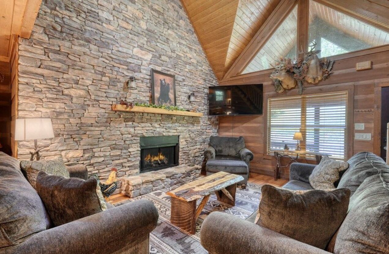 Una Smart TV, una chimenea