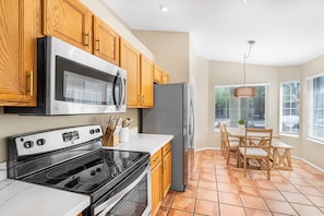 Microwave, oven, stovetop, dishwasher
