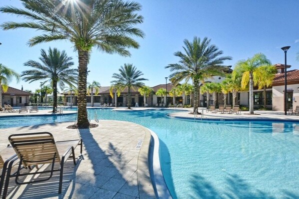 A heated pool