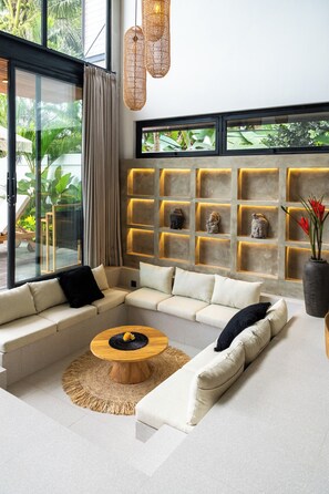 Villa, 1 Bedroom, Private Pool | Living area