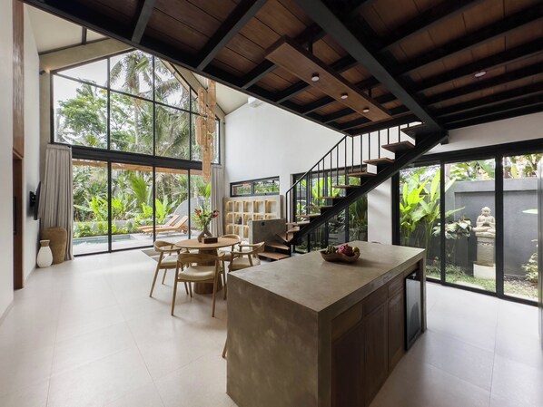 Villa, 1 Bedroom, Private Pool | Living area