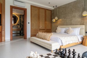 Vil·la, 1 dormitori, piscina privada | Escriptori, espai de treball apte per a portàtils i wifi gratuïta 