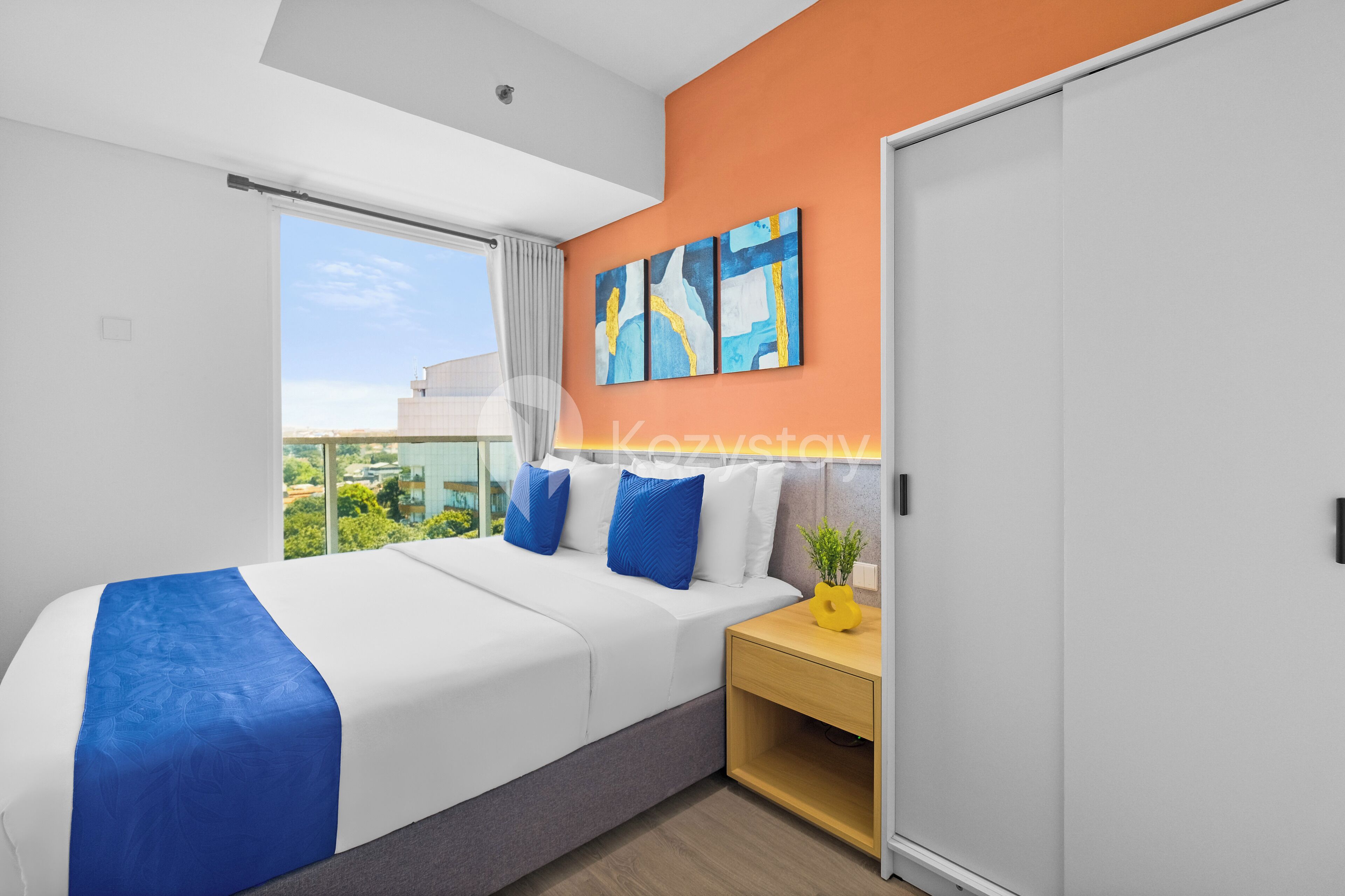 Apartment, 3 Bedrooms, City View | Desk, laptop workspace, iron/ironing board, free WiFi