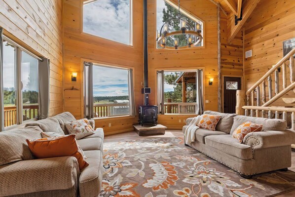 Smart TV, fireplace, foosball, table tennis