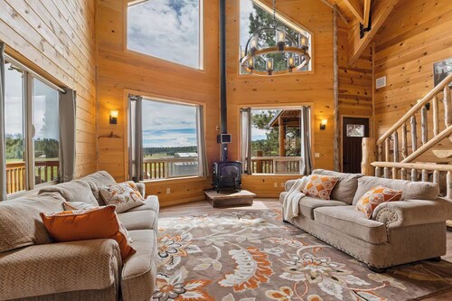 4BR Cabin w/ Game Room & Fire Pit – Sleeps 13