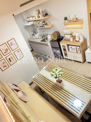 Apartamento, 1 habitación | Comedor