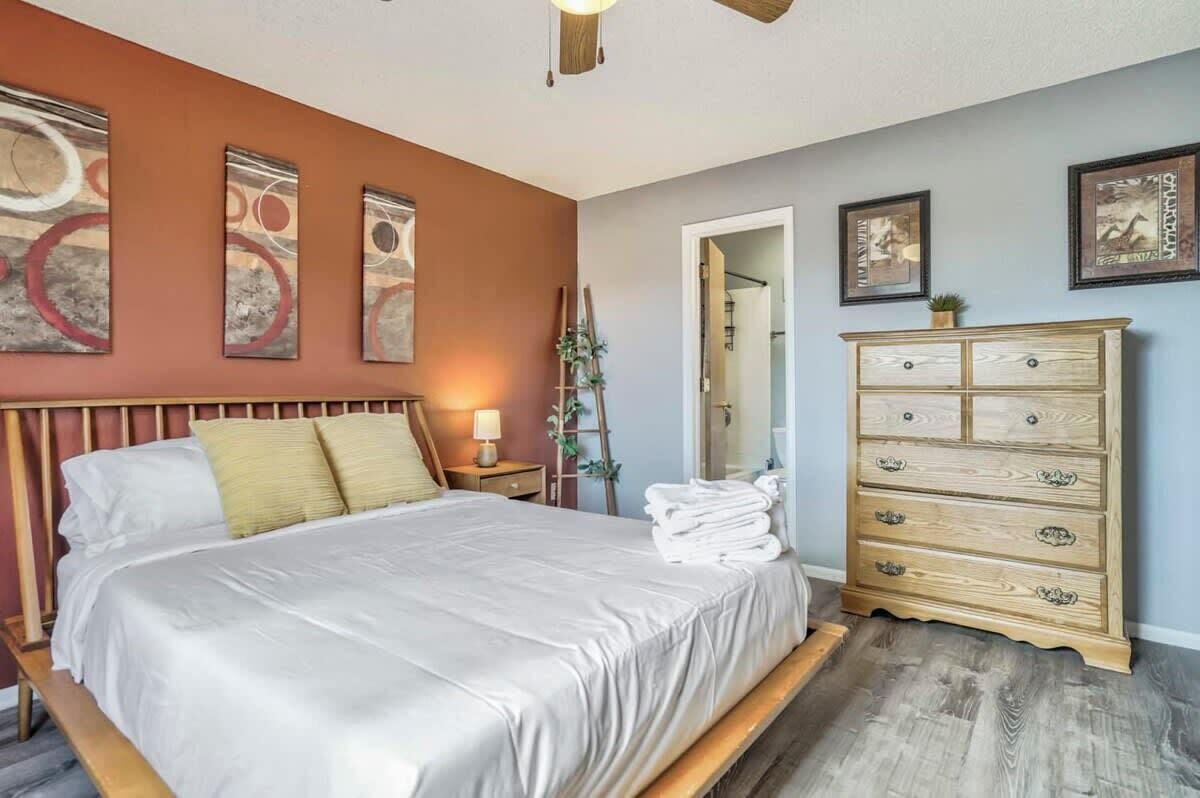 4 bedrooms, iron/ironing board, travel crib, WiFi