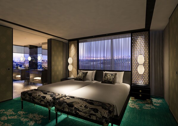 [Club Lounge Access] Grande Castle View Twin, Non Smoking | Premium bedding, minibar, in-room safe, free WiFi