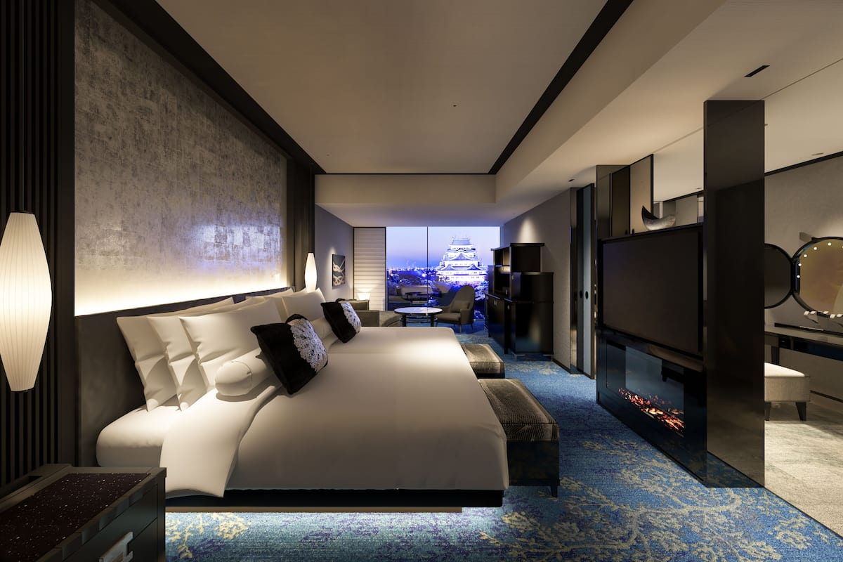 Ropa de cama de alta calidad y minibar