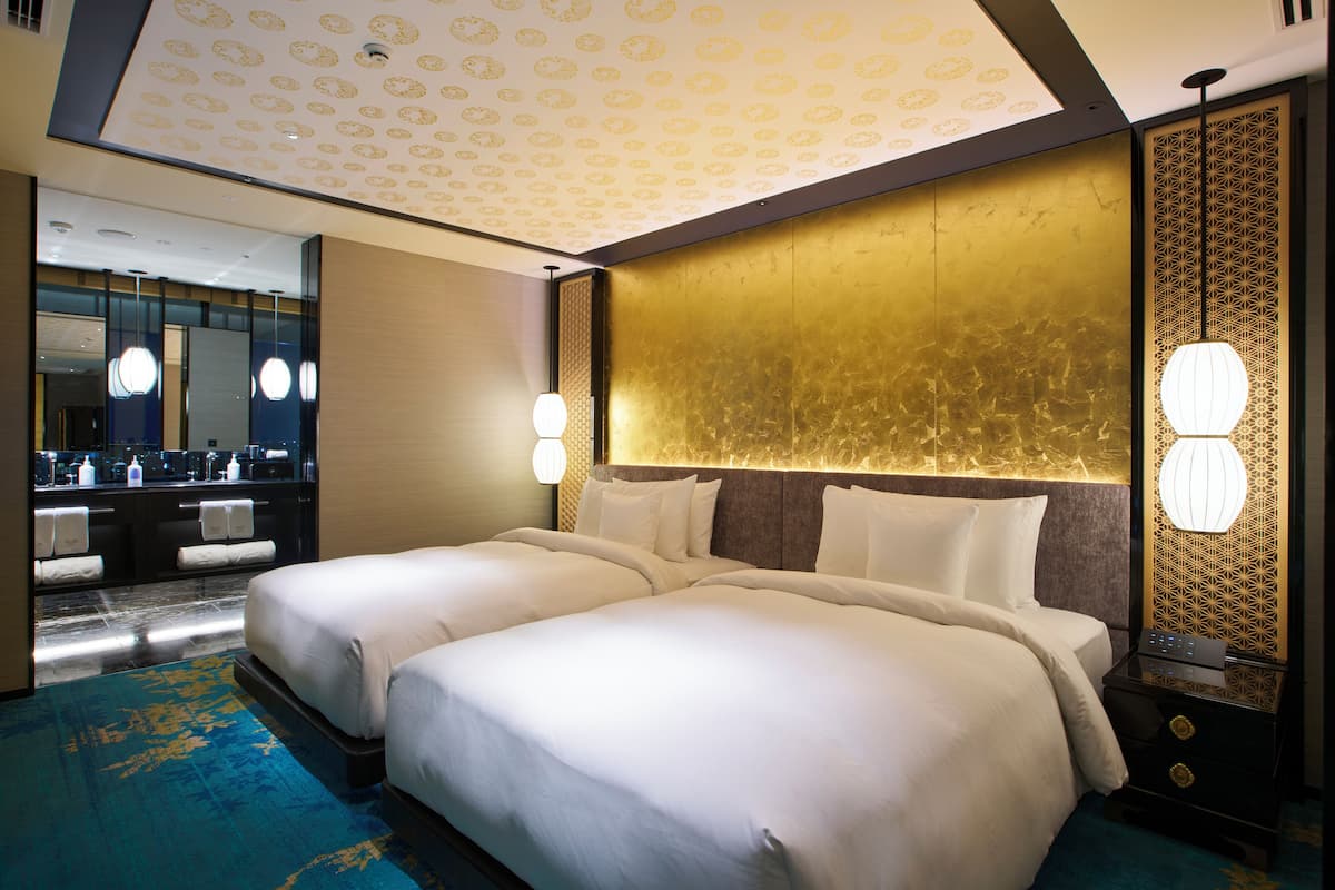 Premier-Zweibettzimmer, Nichtraucher, Stadtblick (Club Lounge Access, ONSEN) | Hochwertige Bettwaren, Minibar, Zimmersafe, kostenloses WLAN