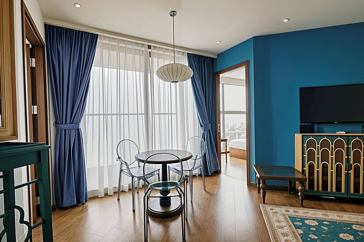 Appartamento, 2 camere da letto, balcone, vista resort | Una cassaforte in camera, insonorizzazione, ferro/asse da stiro