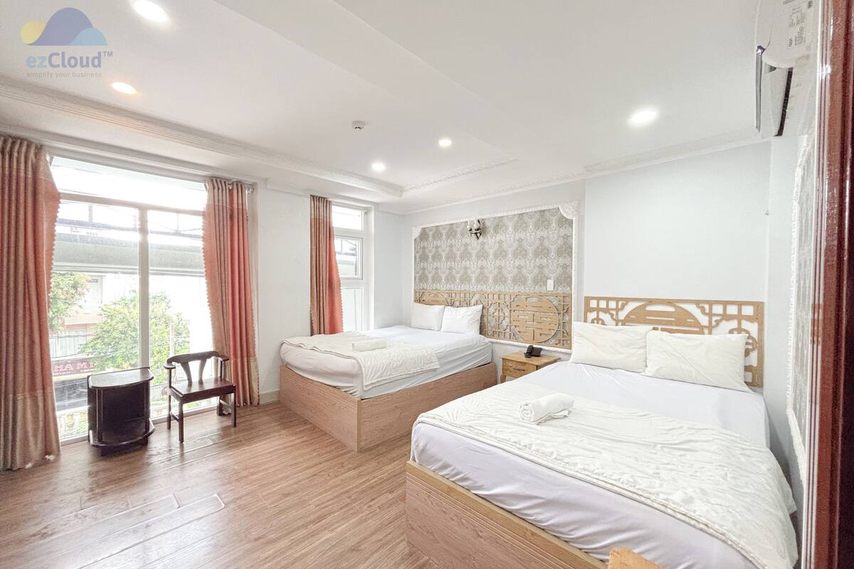 Phòng 2 giường đơn dành cho gia đình, quang cảnh vườn | Quang cảnh vườn