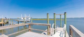 Sound Waterfront~Walk 2 Beach~Sunroom&Dock w/Views