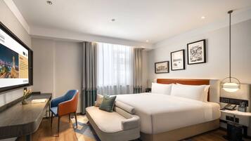 Luxury Suite, City View | Premium bedding, down comforters, individually decorated
