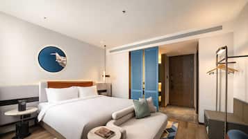 Chambre Double Affaires, vue ville | Literie de qualité supérieure, couette en duvet d'oie