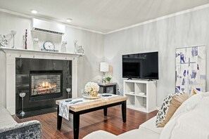 TV connectée, cheminée