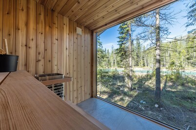 Modern A-frame w/ Private Sauna on Rivers Edge (#2)