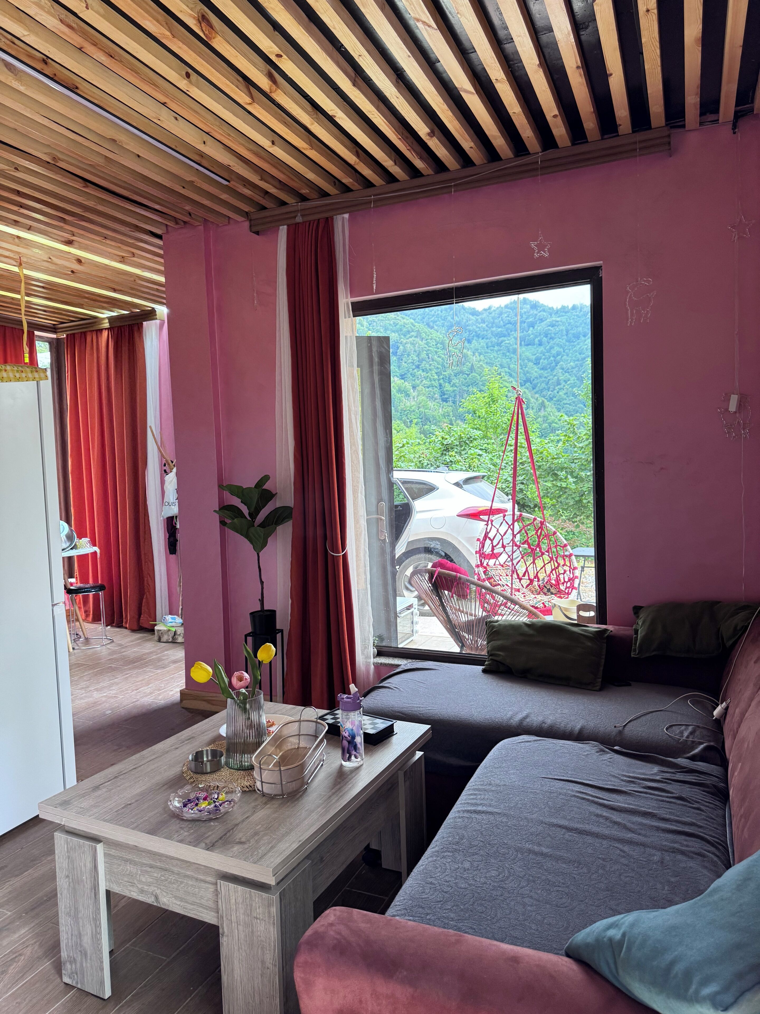 Familienhaus, Bergblick | Wohnbereich