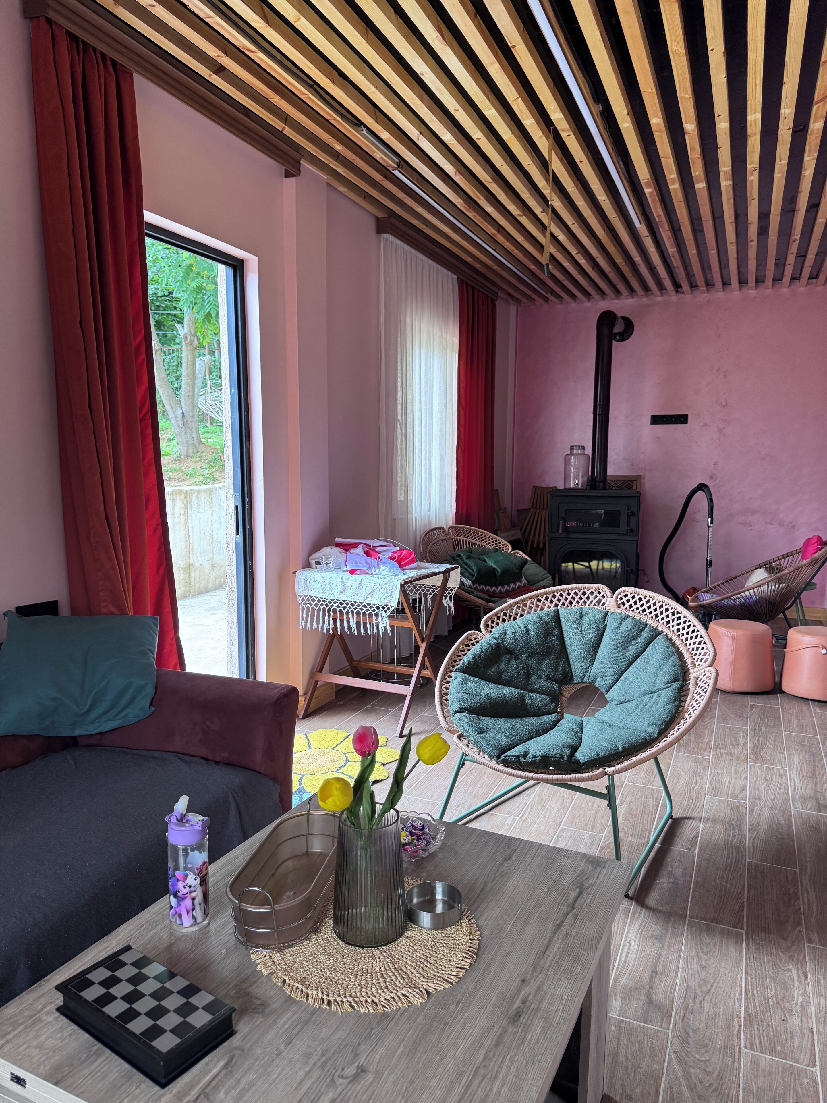 Familienhaus, Bergblick | Wohnbereich