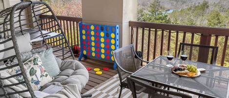 屋外ダイニングエリア