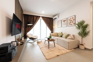 Comfort Apartment | Living area - Urban Village Residence by Orchid Homes (Phnom Penh)