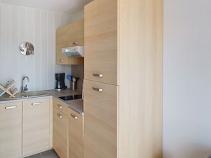 Fridge, microwave, dishwasher