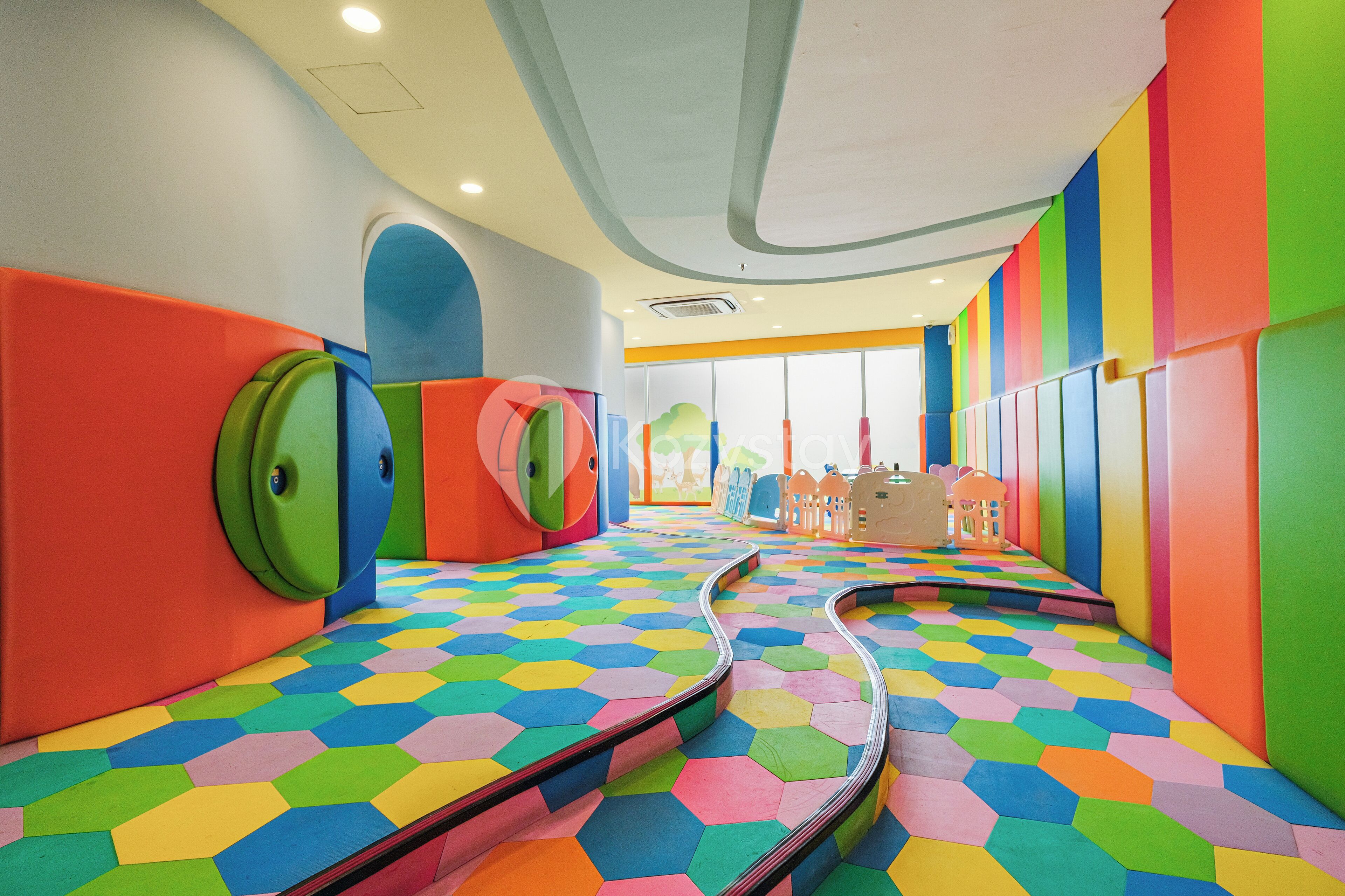 Área de juegos infantiles bajo techo