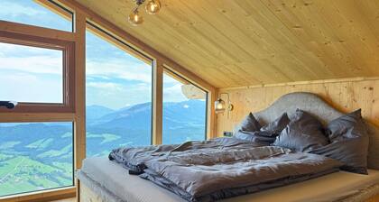 Panoramahütte im Skigebiet
