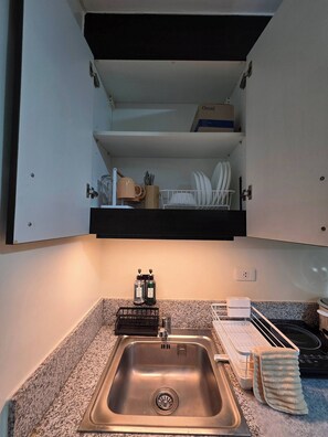 Appart'hôtel, 1 chambre, accessible aux personnes à mobilité réduite | Cuisine privée