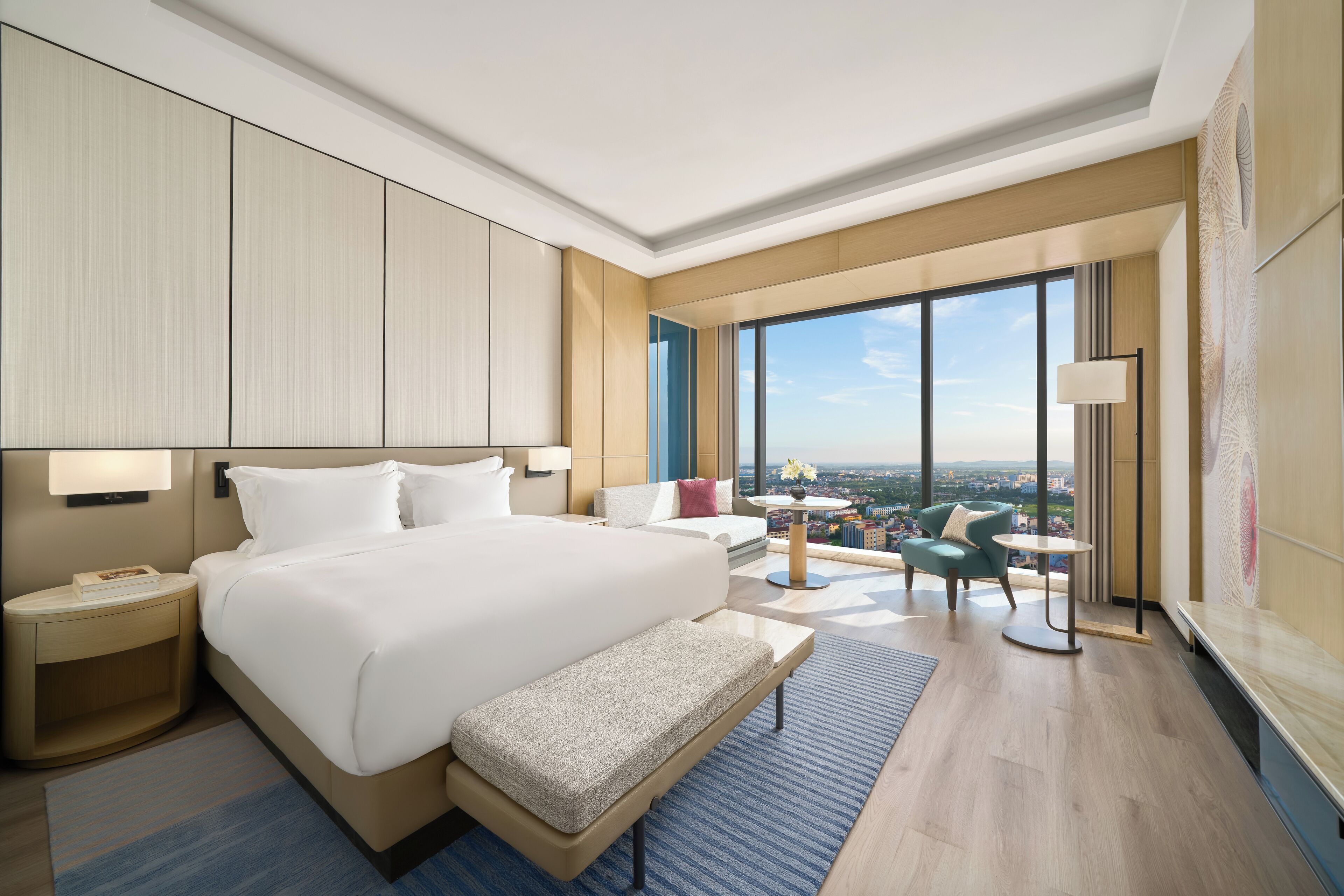 Minibar, desk, blackout drapes, free WiFi